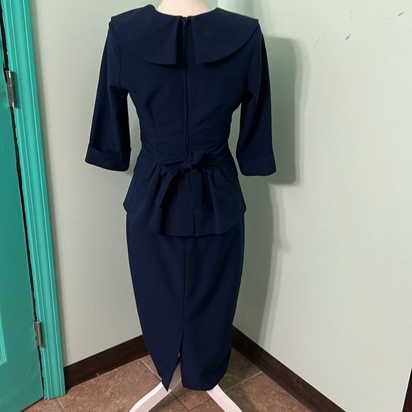 Stop Staring vintage inspired retro pinup sheath midi rockabilly dress - Picture 6 of 10